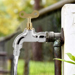 HASTHIP Lockable Faucet for Outdoor Spigots with 2 in 1 Key Valve and Zinc Alloy Body | Prevent Water Theft