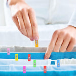 HASTHIP Sewing Clips for Fabric and Quilting 50 Pcs featuring Flat Base Spring Clip Design