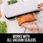 HASTHIP Food Vacuum Roll for Storage and Sous Vide 20cm×15m with Double Side Texture | BPA Free PE&PA Material
