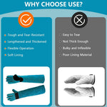 HASTHIP® Animal Handling Gloves 23.6'' Long Leather Bite & Scratch Resistant Gauntlet, Heat & Puncture Proof Safety Gloves for Dog Cat Bird Reptile Snake Falcon Welding BBQ Fireplace Use