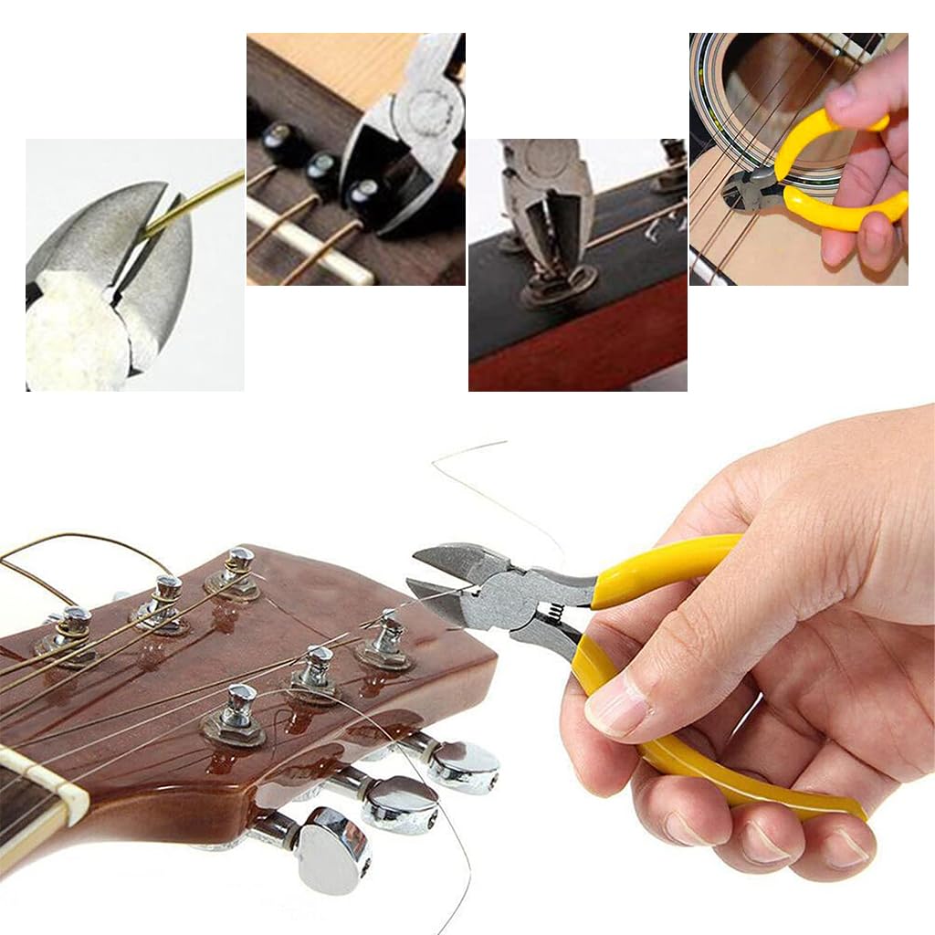 HASTHIP Guitar Repair and Maintenance Tool Kit for DIY Setup with 23 Tools | Ruler and Zipper Case
