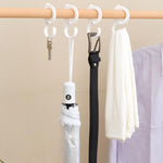 HASTHIP Utility S Hooks for Bike and Household Use with Adjustable Open Loop | 20pcs Plastic Snap-on Design