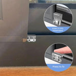 HASTHIP Sliding Window Stoppers for Child Safety with Snap On Design and Metal PC Build | 20 Pcs