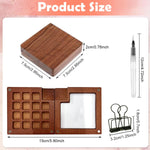 HASTHIP Tear Off Pocket Water Painting Book with 15 Grid Wooden Palette & Brush Pen for Travel Art Sketching | Compact Kit for Creative Painting Anywhere