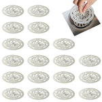 HASTHIP Sink Strainer Hair Catchers 20 pcs for Bathroom Drains with Hollow-Out Pattern | 3.35 in Reusable PP Anti-Clogging Filter