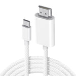 HASTHIP® Cable USB C a HDMI 4K 60 Hz, cable USB tipo C a HDMI trenzado