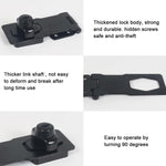 HASTHIP Drawer Lock Set for Cabinets and Doors with Twist Knob Hasp 3.14 in Chrome | 2 Keys & Screws