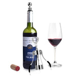 HASTHIP Wine Opener for Home and Bar with Ergonomic Wing Design and Stainless Steel Corkscrew | Includes Chrome Bottle Stopper