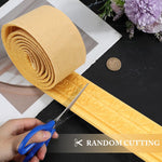 HASTHIP Peel and Stick 3D Foam Molding Trim for Walls featuring Floral Embossing 2.3m x 7.8cm Gold
