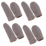 HASTHIP® 8Pcs Leather Finger Cots for DIY Crafting, Thumb & Index Finger Guards for DIY Punch Needle Art Non-slip Finger Cots Finger Protectors Covers for Men Women, One Size