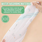 HASTHIP Reusable Kitchen Towel Roll for Cleaning with 165 Pre Cut 25x25cm Sheets | Cute Printed Design