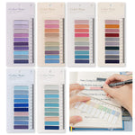 HASTHIP Sticky Tabs for Notebook and Books featuring Ruler Design 600 pcs PET Material | Writable Index Flags