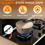 HASTHIP Stove Gap Covers for Cleaner Counters with Spring Notches 13.8 to 27.6 in Stainless Steel