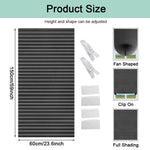 HASTHIP Blinds for Windows for Home with Self Adhesive No Drill Design 60cm x 150cm Grey