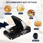 HASTHIP Mouse Traps 4 Pcs Reusable Set for Home and Kitchen with Quick Snap Catch | Strong Serrated Clip Teeth