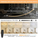 HASTHIP® Lámpara de techo regulable 36 W