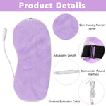 HASTHIP Heated Eye Mask for Sleep and Relaxation with 5-Level 36–50°C Control | USB Powered