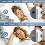HASTHIP Door Stoppers for Wall Protection featuring 4.5×4.5cm Silicone Cushion Pads | Grey Set of 4