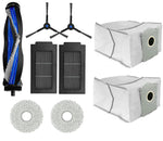 HASTHIP Replacement Parts for Ecovacs T50 PRO Omni Vacuum Cleaner with 9Pcs Kit | Includes Main Brush Side Brushes Filters Mop Cloth and Dust Bags