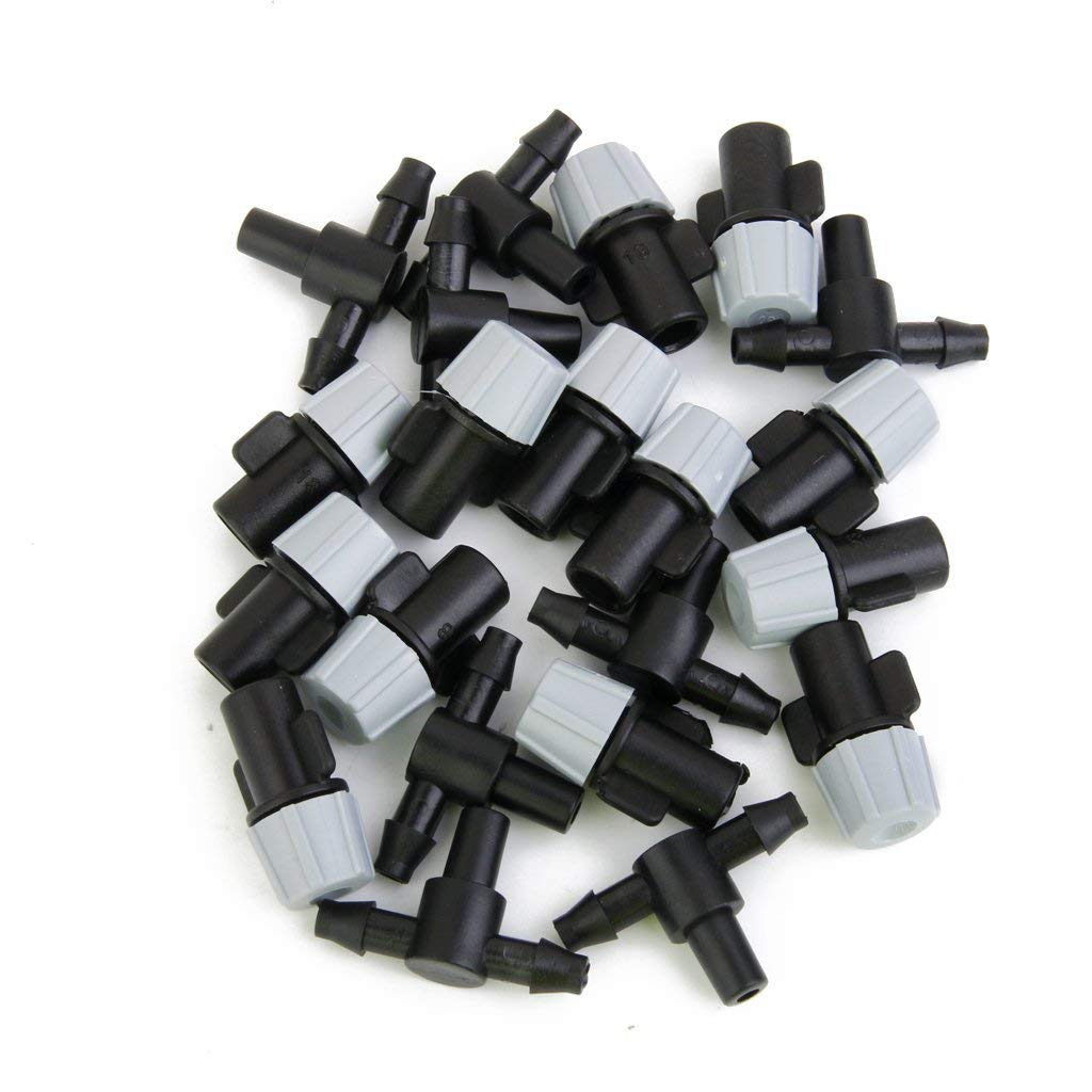 HASTHIP Sprinkler Heads Nozzle Set 40pcs for Garden Irrigation with Adjustable Misting | ABS Plastic 7.5-8.6L/H