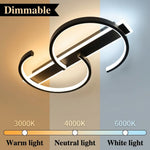 HASTHIP Modern LED Ceiling Light with Remote Control & Dimmable Design