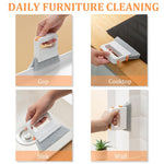 HASTHIP Window Cleaning Brush 5 in 1 for Tracks and Frames with 4 Layer Pad & Mini Brush | PP Handle Design
