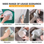 HASTHIP Microfiber Cleaning Cloth for Kitchen and Car Glass 10 pcs 30x30cm | Reusable Towel
