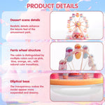 HASTHIP Acrylic Desktop Ornament for Home Decor with Pink and White Ferris Wheel Design | Valentine Gift Display