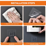 HASTHIP Wall Ashtray for Bathroom Balcony and RV featuring No Drill Adhesive Mount | Detachable Stainless Steel Tray with Lid