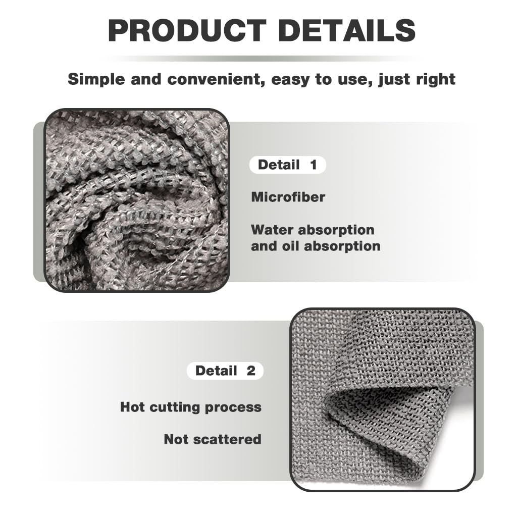 HASTHIP Reusable Microfiber Cleaning Wipes for Kitchen with Pull Out Storage | 20x20cm 20 Pack