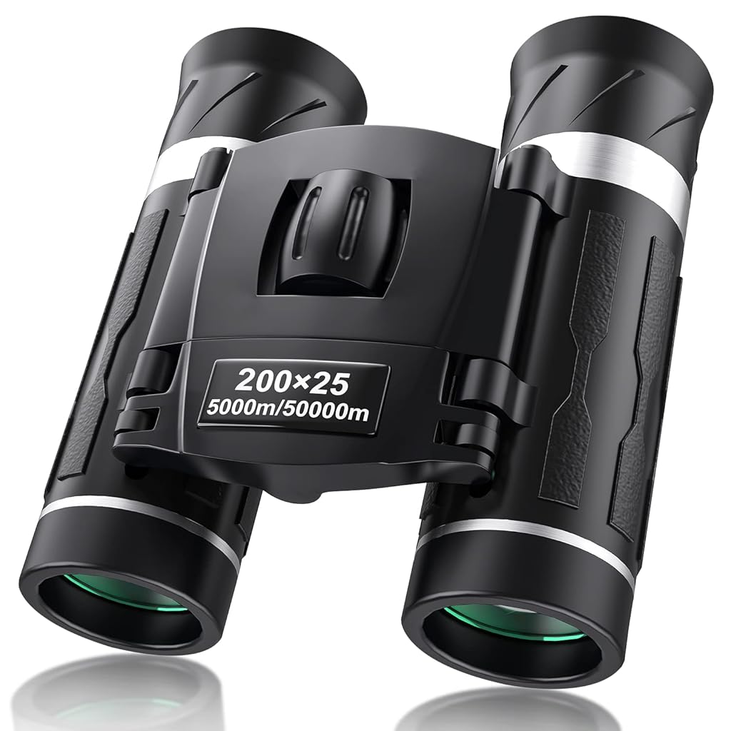 HASTHIP® Mini Binoculars for Adult & Kids Compact High-Powered HD Vision Pocket Telescope for Outdoor Travel Stargazing Concerts Sports (200x25)