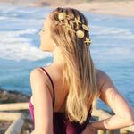 HASTHIP 6-Pack Gold Starfish & Seashell Hair Clips for Women and Girls