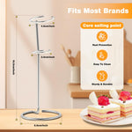 HASTHIP Handheld Milk Frother Holder for Table with Dual Ring Support and Stainless Steel Frame