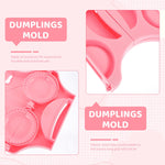 HASTHIP Dumpling Press Maker for Quick Batch Cooking with 4 Compartments and Food Grade PP | Easy to Clean Kitchen Mold 8.66×6.5–12.99 in