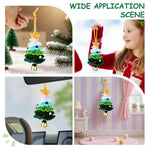 HASTHIP Crochet Christmas Tree for Holiday Décor with Bell and Handmade Green Ornament | Gift Idea