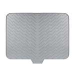 HASTHIP® Tapete de Secado de Platos Silicona con Bordes Drenaje Incorporados,Alfombrilla Antideslizante para Cocina,Resistente al Calor y Fácil Limpiar para Platos Vasos y Utensilios