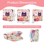 HASTHIP® Bolsa de almacenamiento para toallas sanitarias 2PCS, bolsa menstrual de pana con cremallera, organizador portátil multifuncional para adolescentes, tampones, cosméticos, llaves y