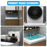 HASTHIP Water Stopper for Bathroom and Kitchen with 100cm TPE Splash Guard | Easy Glue Installation