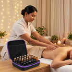 HASTHIP 30-Slot EVA Essential Oil Carrying Case for 5ml 10ml 15ml Bottles