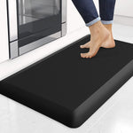 HASTHIP Kitchen Mats for Floor featuring Anti Slip Texture and Ergonomic Support 17 x 28 in Black