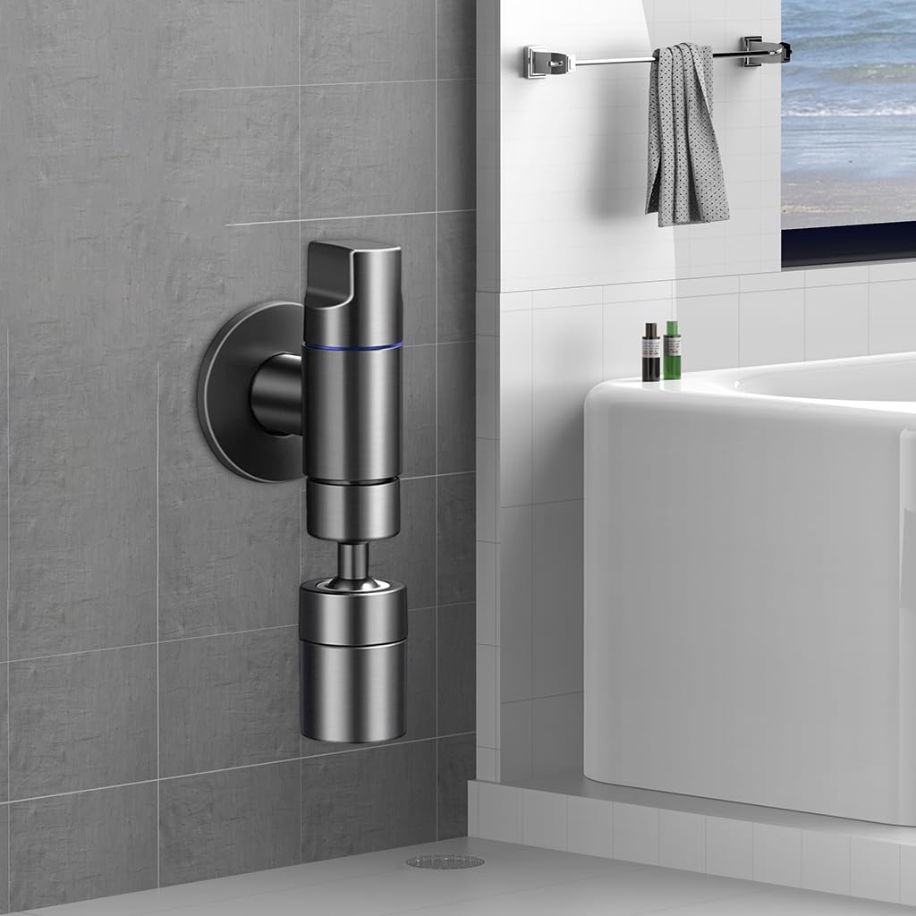 HASTHIP Laundry Faucet for Home with 360° Swivel Spout and Dual Spray Modes | Universal 1/2'' Wall Mount