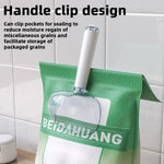 HASTHIP Measuring Scoop Set of 2 for Kitchen and Pantry Use featuring Built In Bag Seal Clip