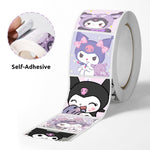 HASTHIP Kuromi Stickers 500pcs with 8 Cute Designs for DIY Decor and Kawaii Sanrio Fans
