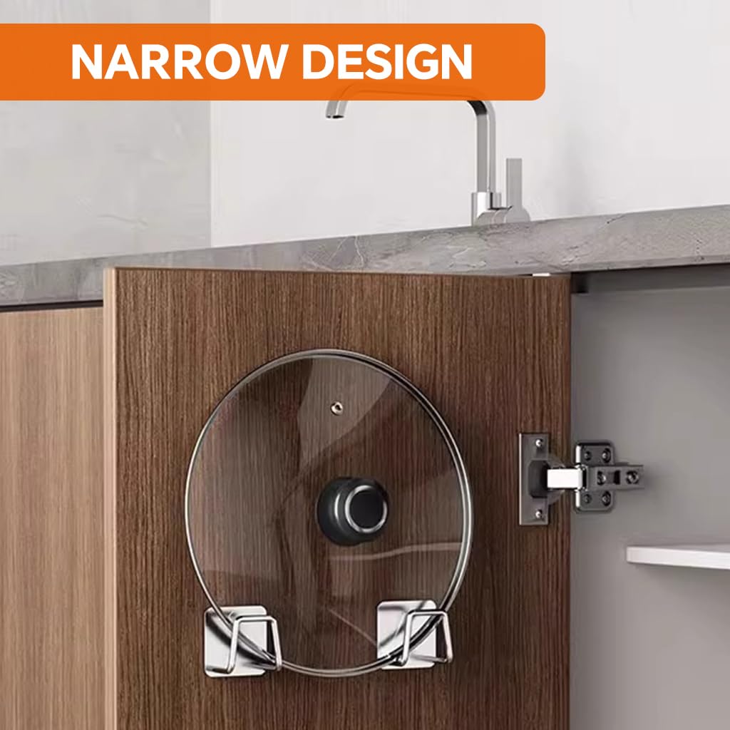 HASTHIP Wall Mounted Hooks for Washbasin Storage with No Drill Design and Stainless Steel | 2PCS Set