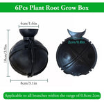 HASTHIP Plant Rooting Ball Set for Air Layering Propagation featuring 6 Reusable Pods