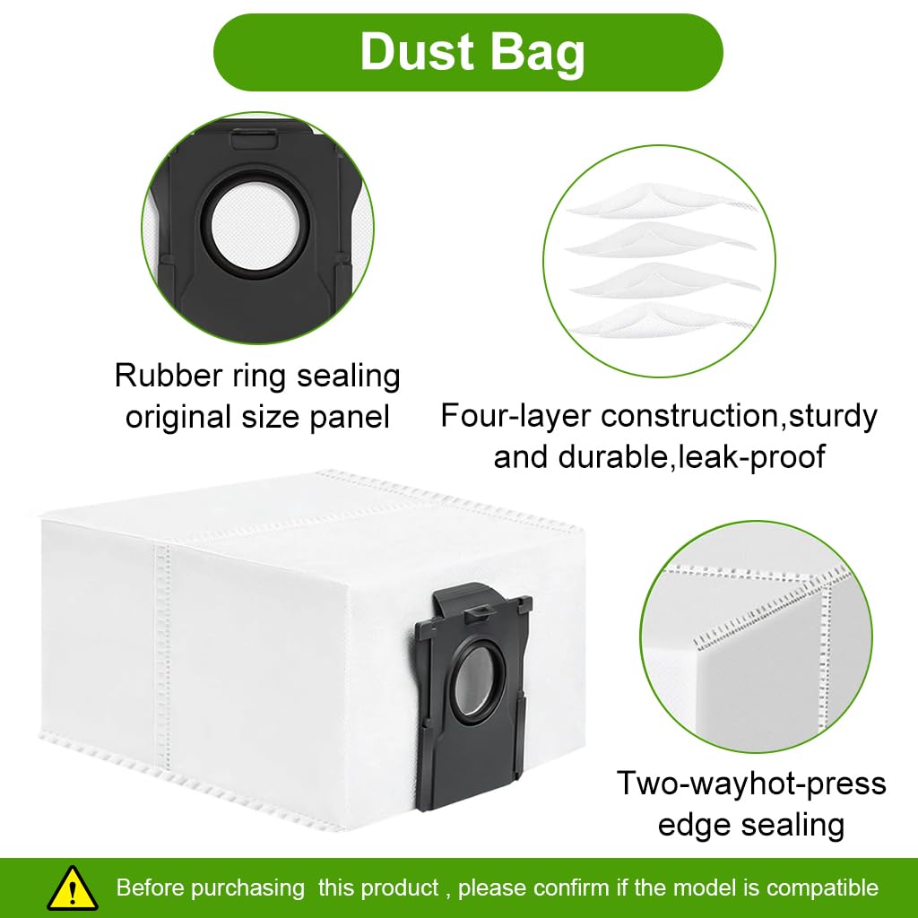 HASTHIP Replacement Parts for Dreame D10 Plus Gen 2 Vacuum | 12Pcs Kit with Brushes and Filters