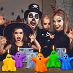 HASTHIP Halloween Ghost Candle Molds for DIY Resin and Soap | 2Pcs Food Grade Silicone