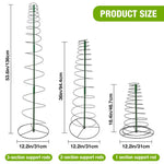 HASTHIP Garden Trellis for Climbing Plants with 130cm Adjustable Spiral Iron Support | Ideal for Vines and Flowers