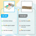 HASTHIP Washi Tape Set for Journaling and Scrapbooking featuring 4 Colorful Rolls | Planner Decoration