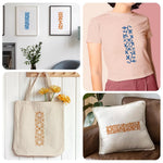 HASTHIP Painting Stencils for Home Decor and DIY Crafts featuring 12 PET Templates | Reusable Art Borders